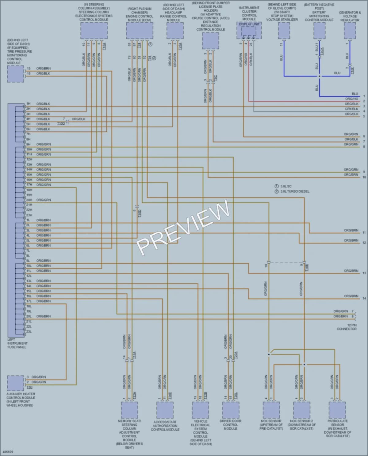 2015 Audi Q7 Computer Data Lines wiring diagram preview