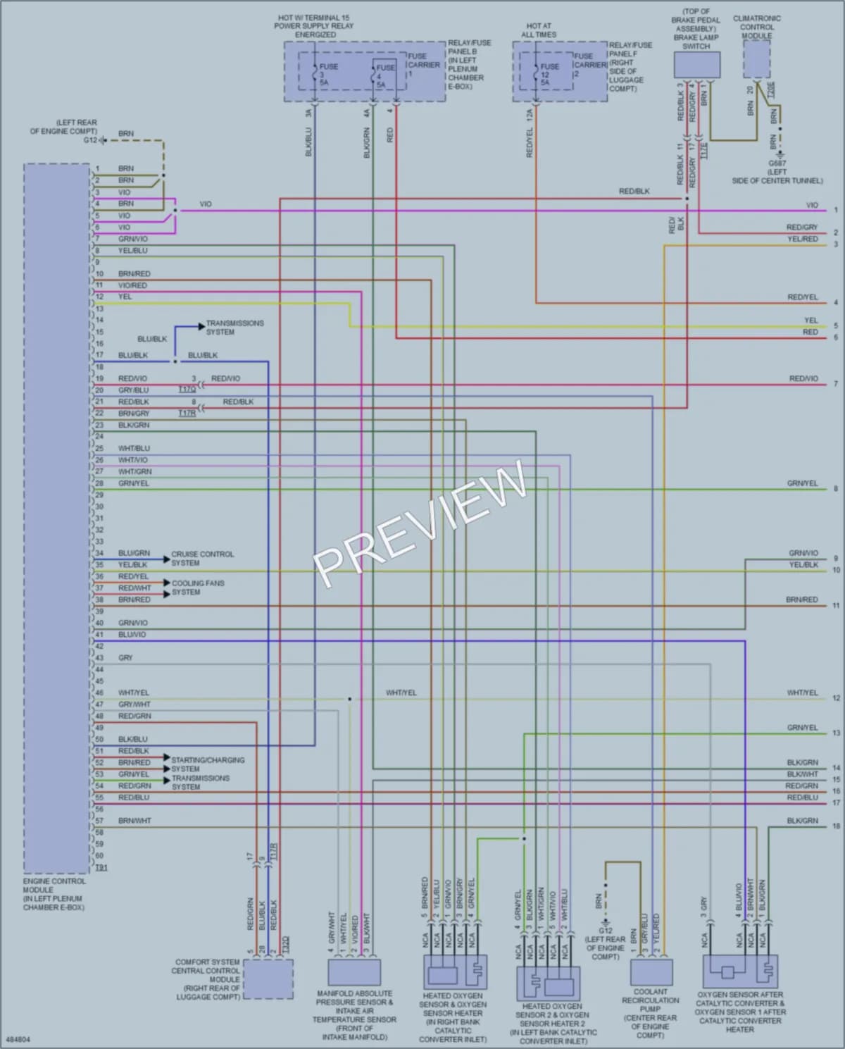 2015 Audi RS5 Engine Performance wiring diagram preview