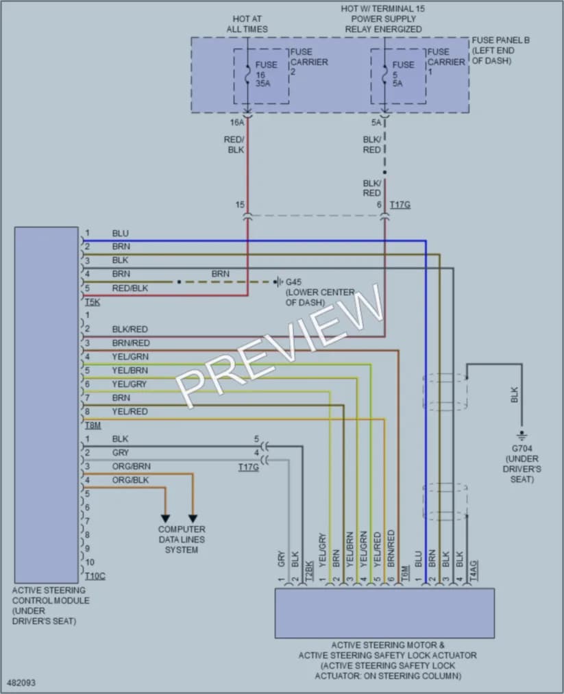 2015 Audi S7 Electronic Power Steering wiring diagram preview