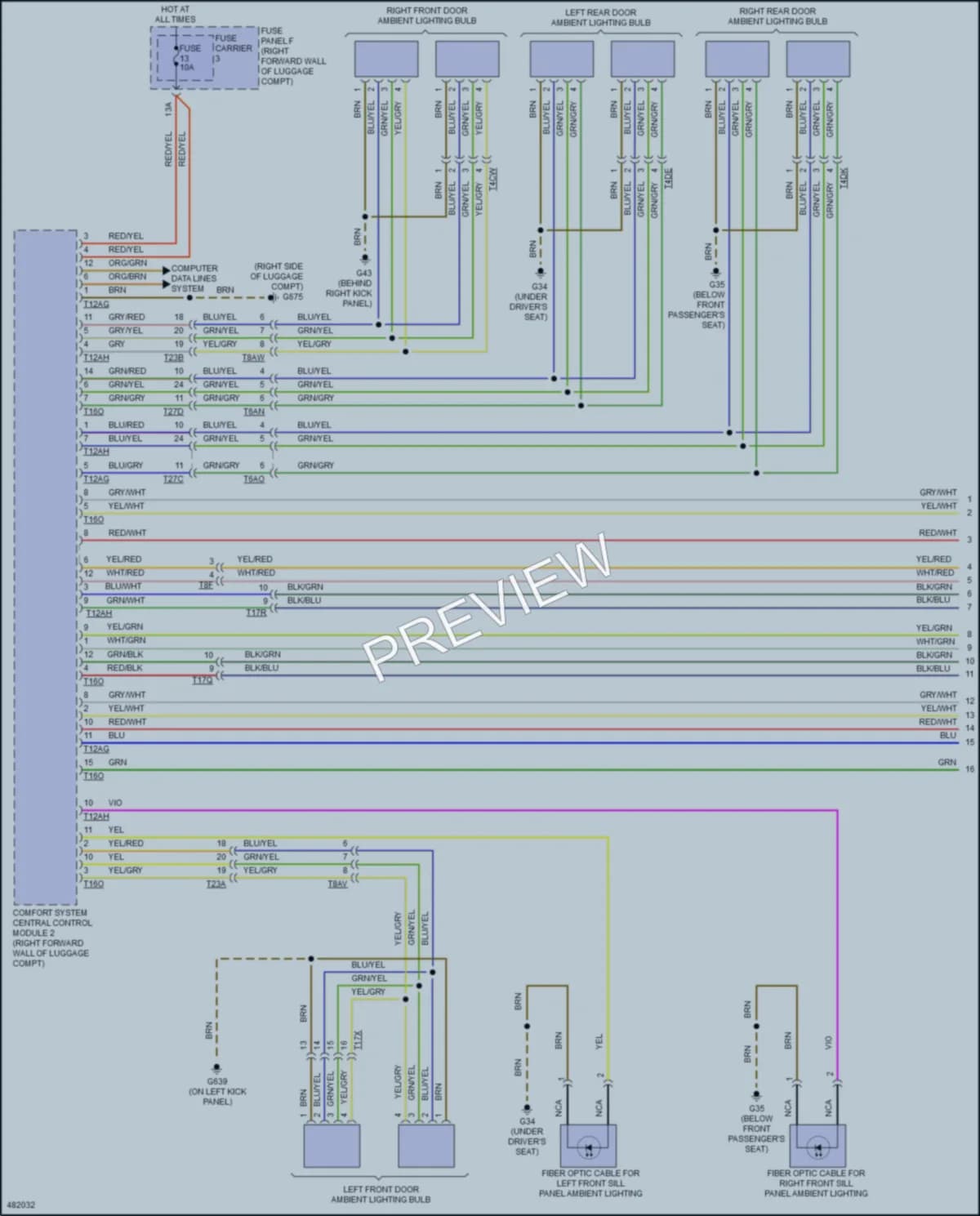 2015 Audi S8 Interior Lights wiring diagram preview
