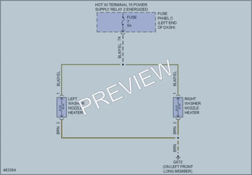 2015 Audi TT Wiper Washer wiring diagram preview