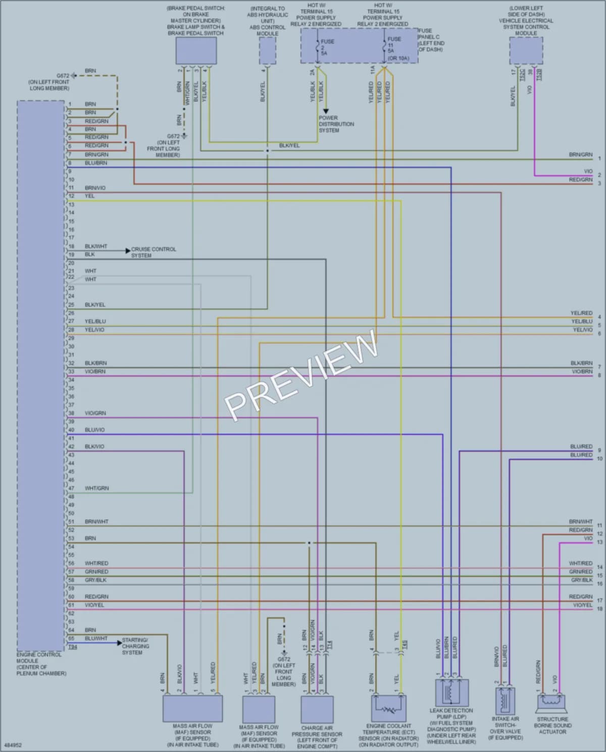 2015 Audi TTS Engine Performance wiring diagram preview