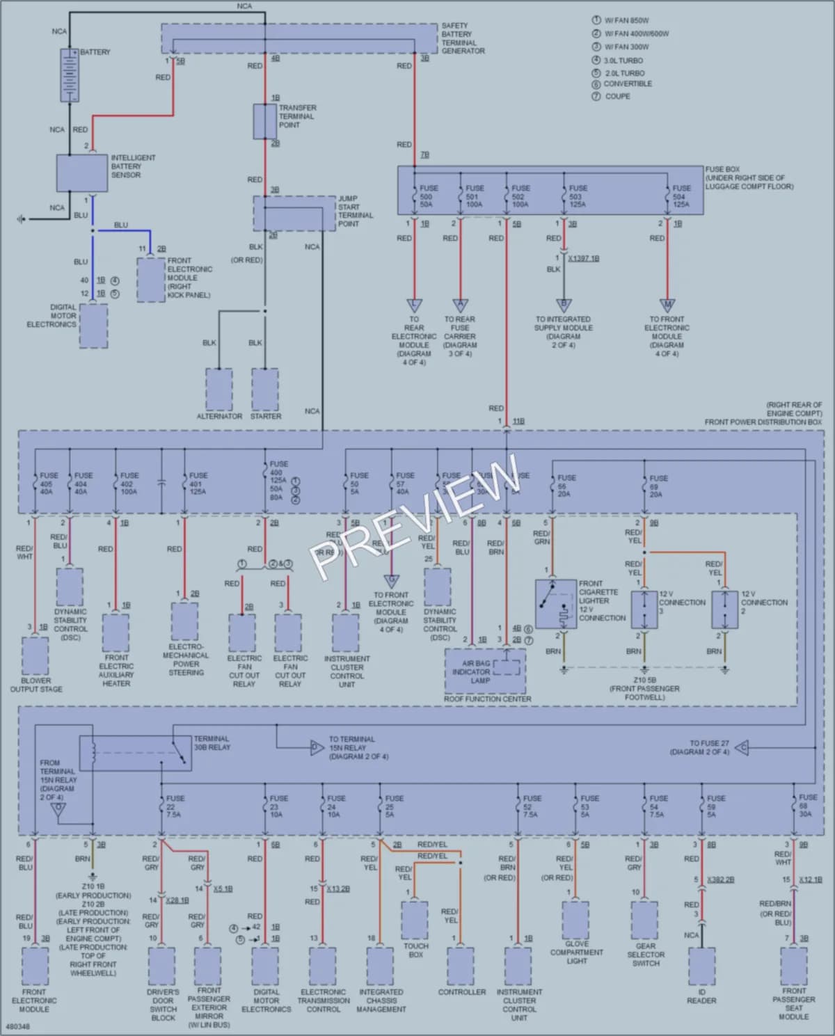 2015 BMW 228i Power Distribution wiring diagram preview