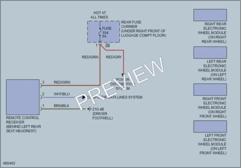 2015 BMW 228i Warning Systems wiring diagram preview