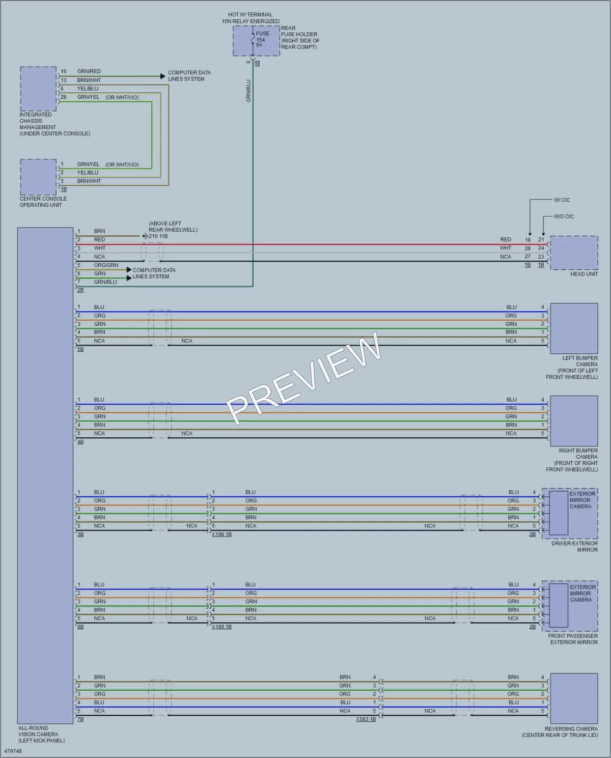 2015 BMW 320i Navigation wiring diagram preview