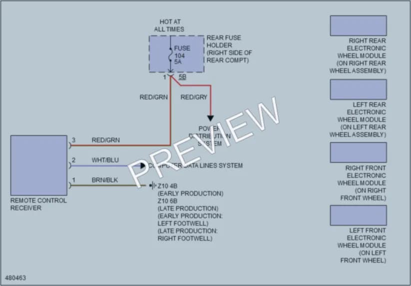 2015 BMW 320i Warning Systems wiring diagram preview