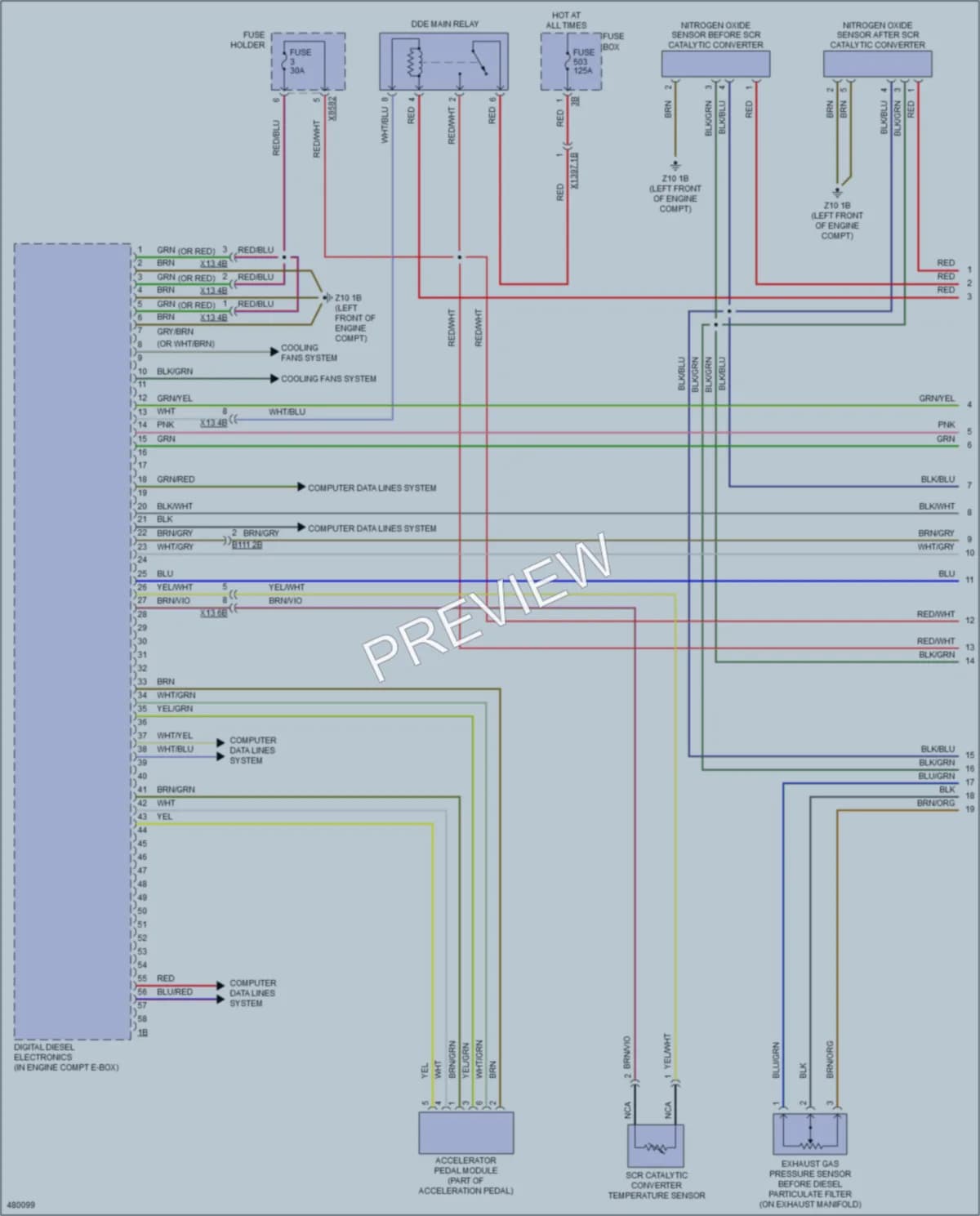 2015 BMW 328d Engine Performance wiring diagram preview