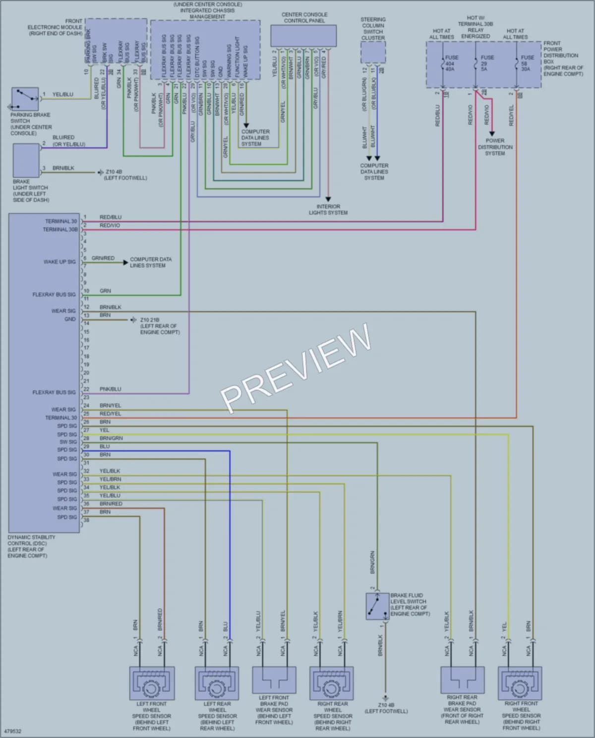 2015 BMW 328iGranTurismo Anti Lock Brakes wiring diagram preview