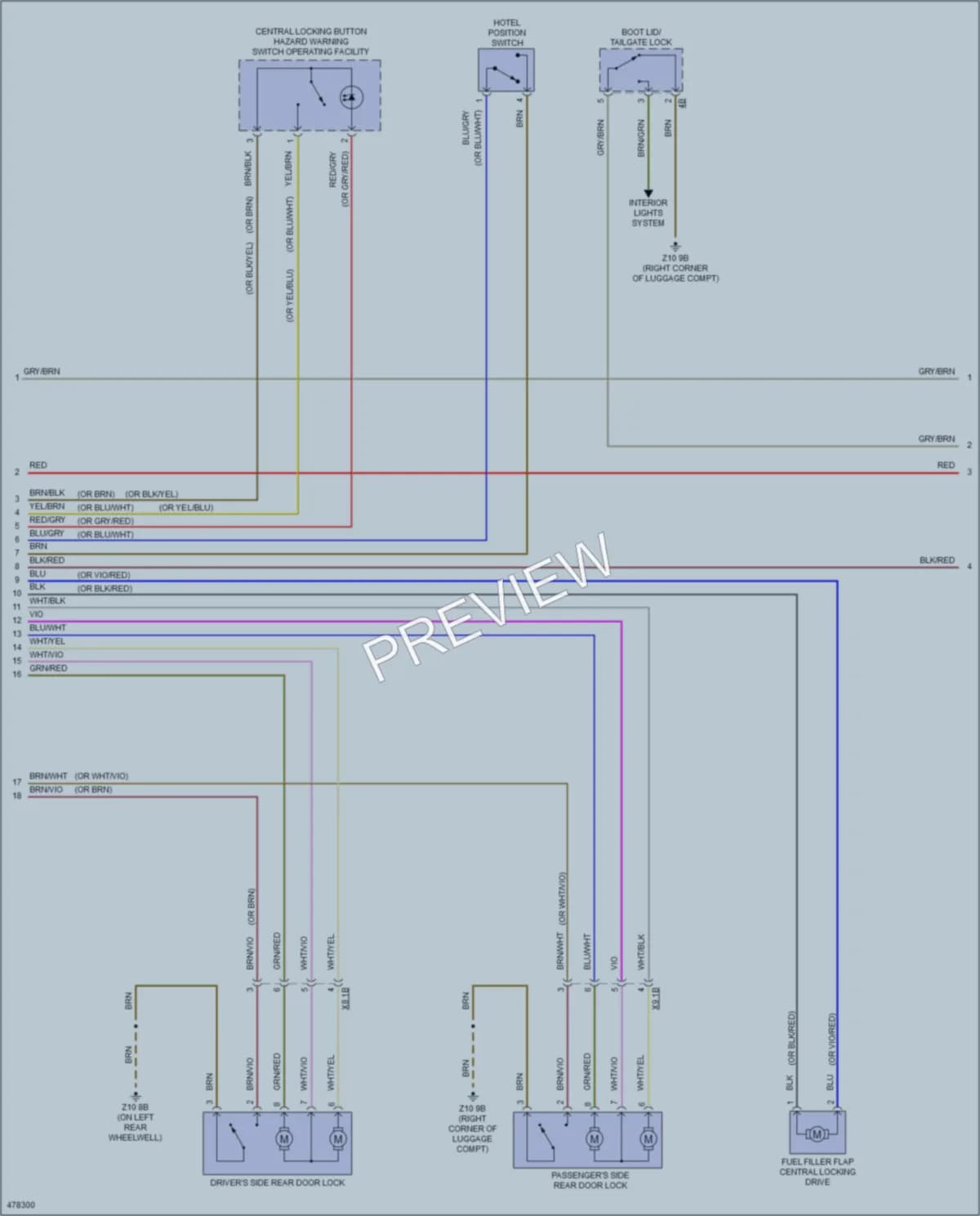 2015 BMW 328iGranTurismo Anti Theft wiring diagram preview