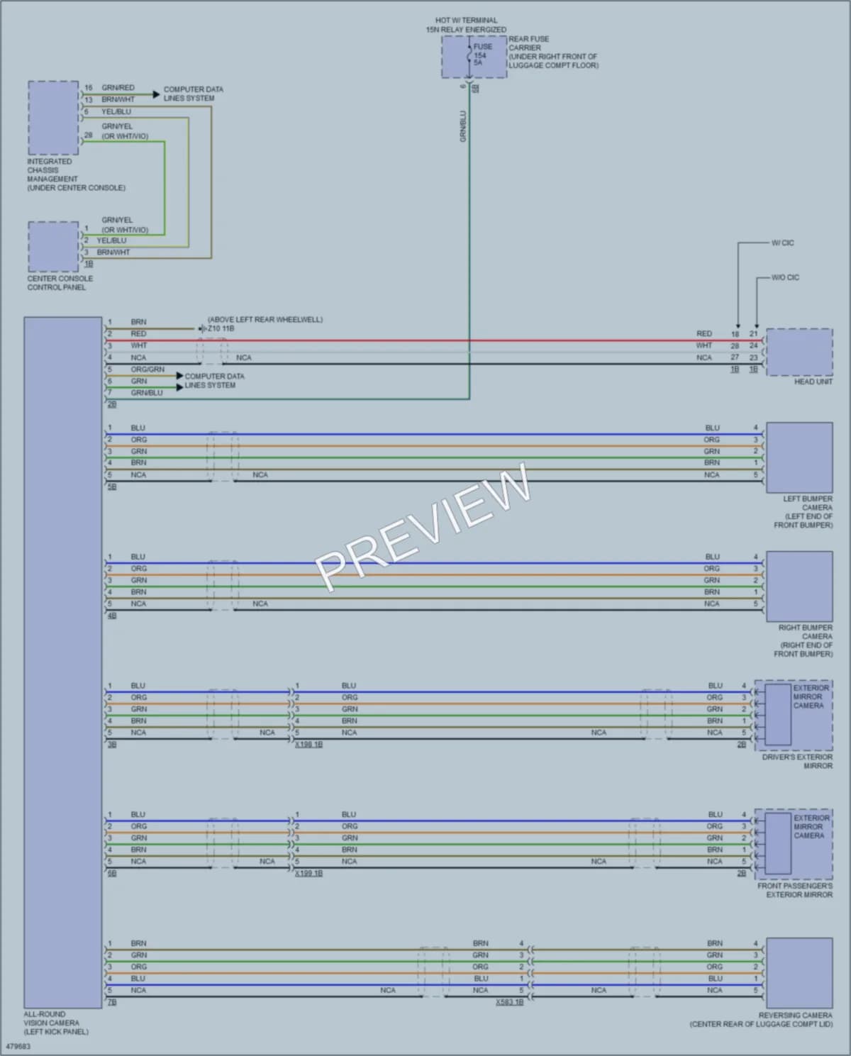 2015 BMW 428i Navigation wiring diagram preview