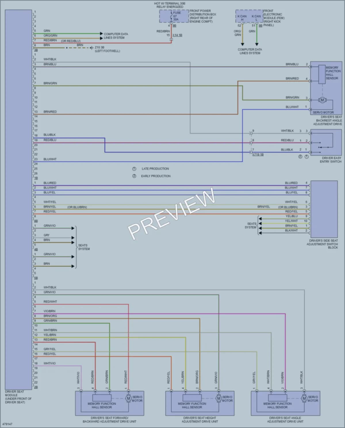 2015 BMW 428iGranCoupe Memory Systems wiring diagram preview