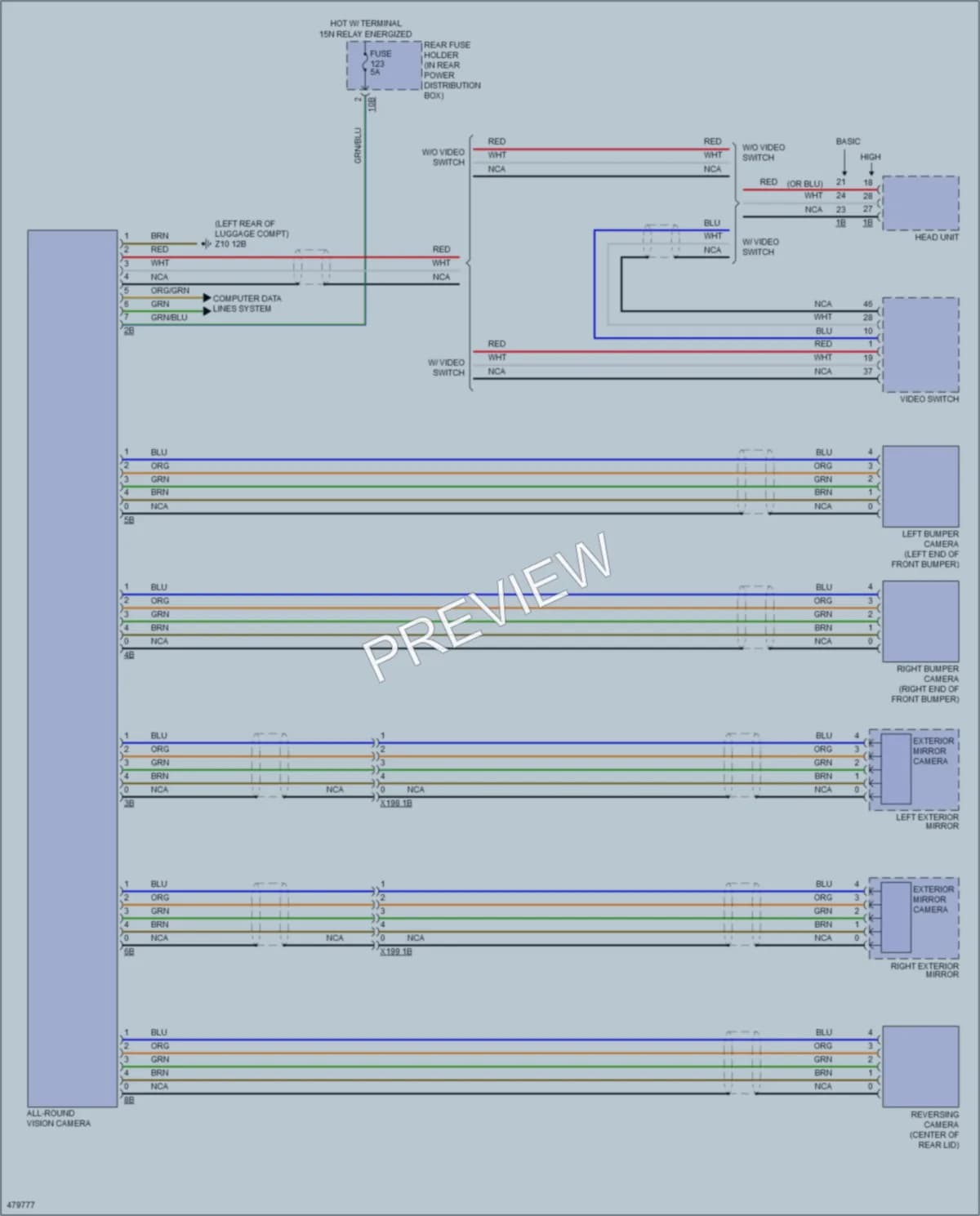2015 BMW 640i Navigation wiring diagram preview