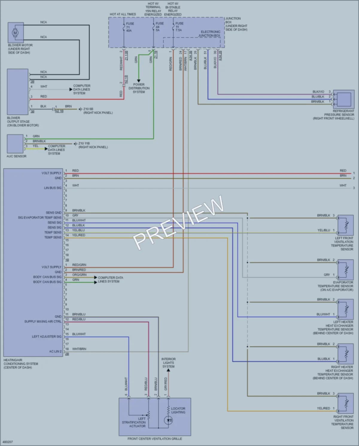 2015 BMW 640iGranCoupe Air Conditioning wiring diagram preview