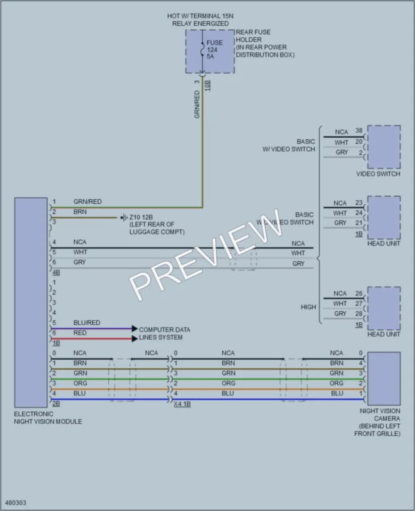 2015 BMW 640iGranCoupe Instrument Cluster wiring diagram preview