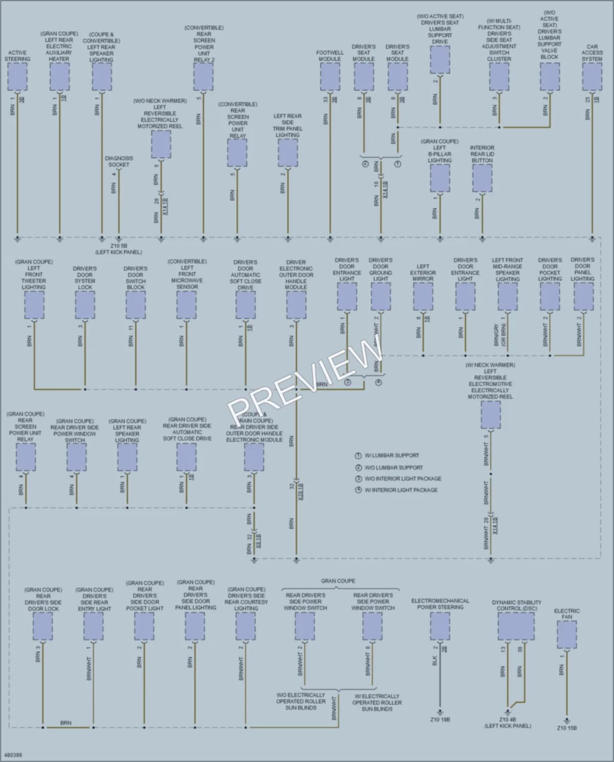 2015 BMW 650i Ground Distribution wiring diagram preview