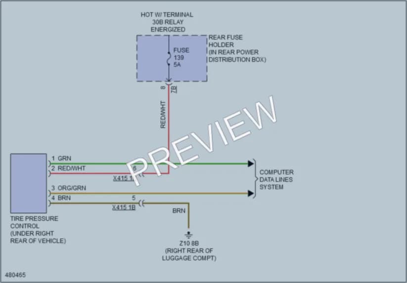 2015 BMW 650i Warning Systems wiring diagram preview