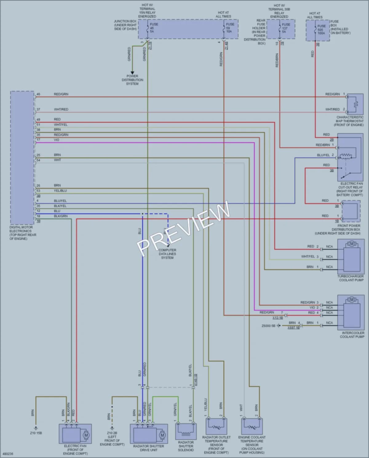 2015 BMW 650iGranCoupe Cooling Fan wiring diagram preview