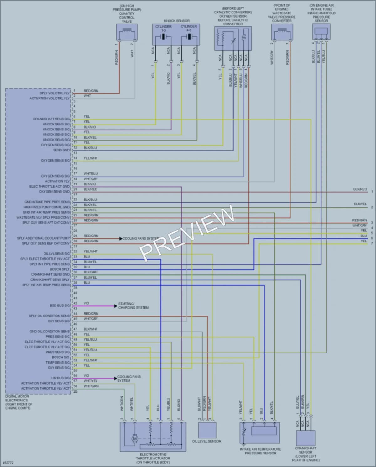 2015 BMW 740Li Engine Performance wiring diagram preview