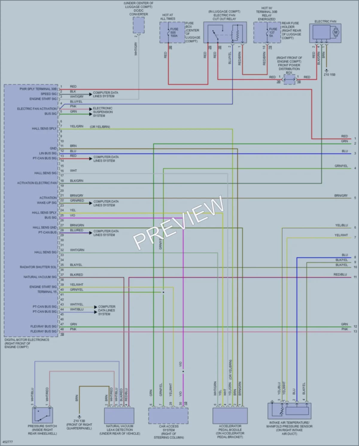 2015 BMW 750i Engine Performance wiring diagram preview