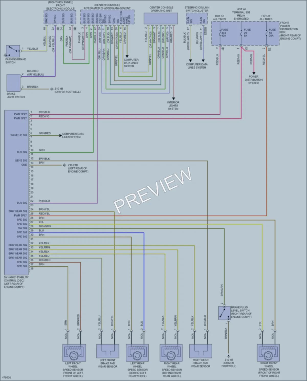2015 BMW M235i Anti Lock Brakes wiring diagram preview
