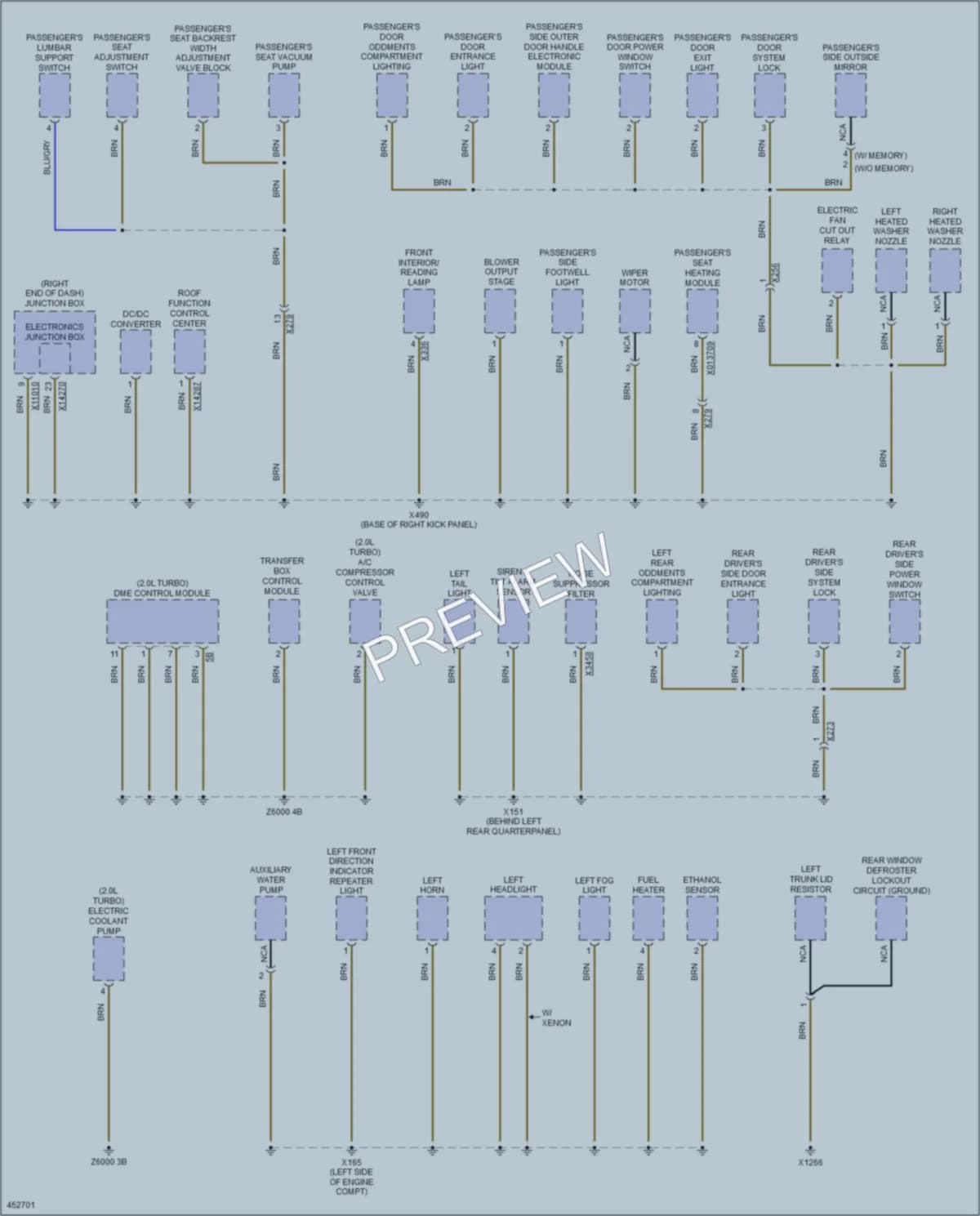 2015 BMW X1 Ground Distribution wiring diagram preview