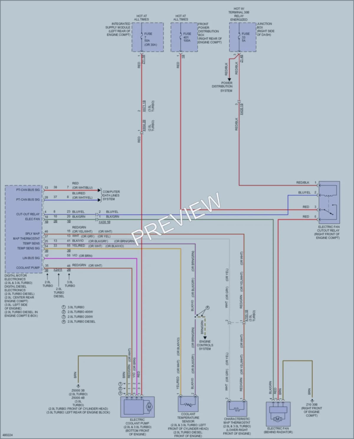 2015 BMW X3 Cooling Fan wiring diagram preview
