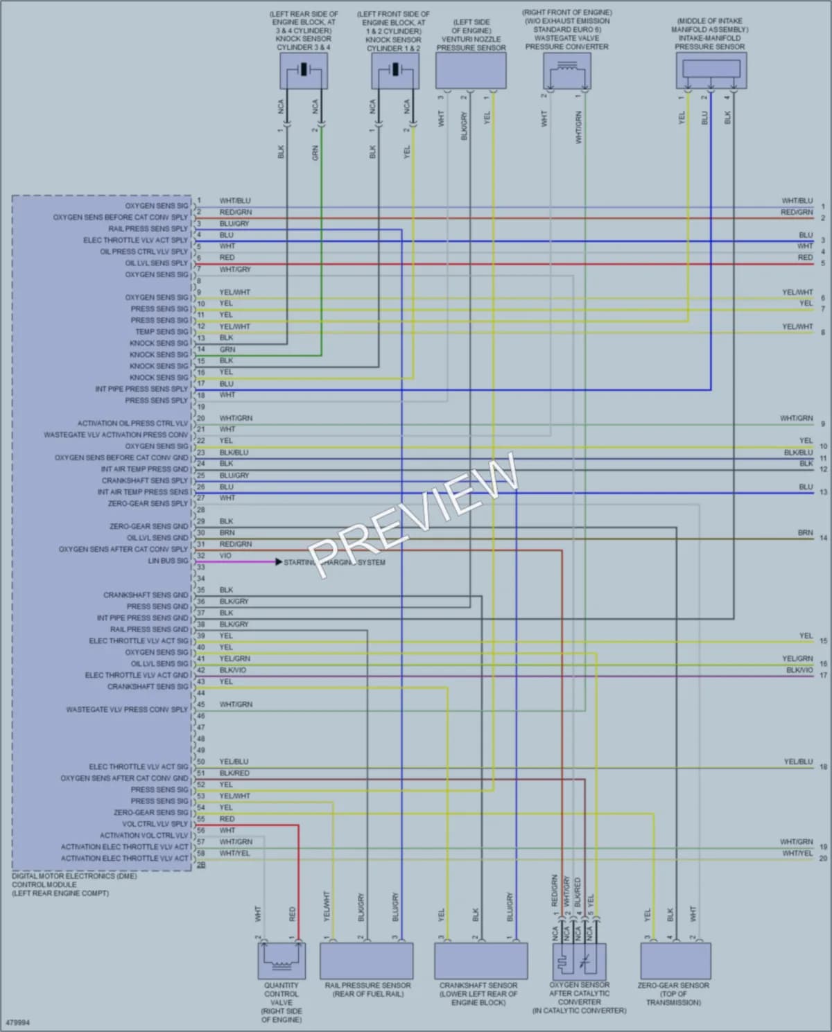 2015 BMW X4 Engine Performance wiring diagram preview