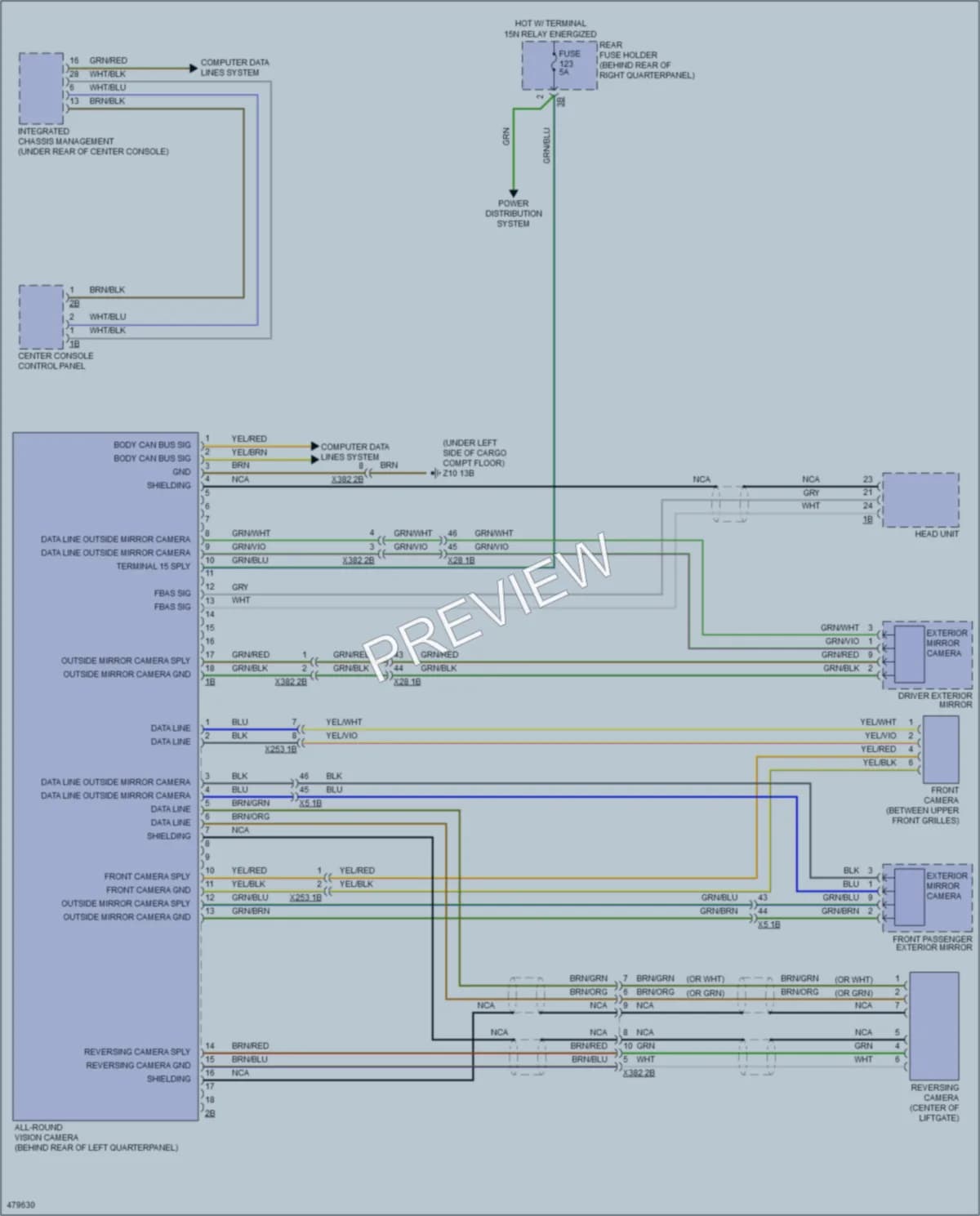 2015 BMW X4 Navigation wiring diagram preview