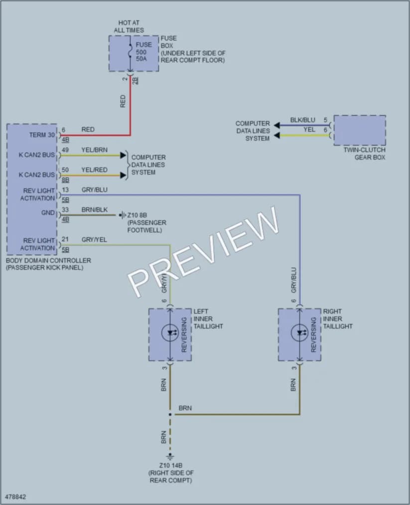 2015 BMW X5M Exterior Lights wiring diagram preview