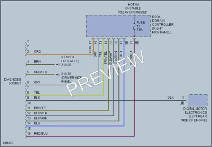 2015 BMW X6M Computer Data Lines wiring diagram preview