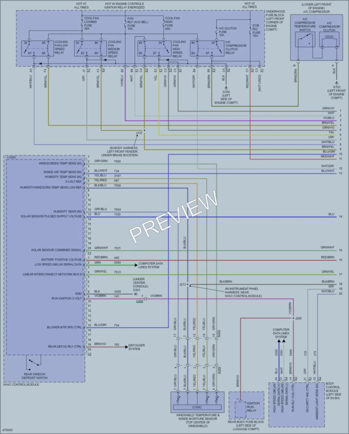 2015 Buick Encore Air Conditioning wiring diagram preview