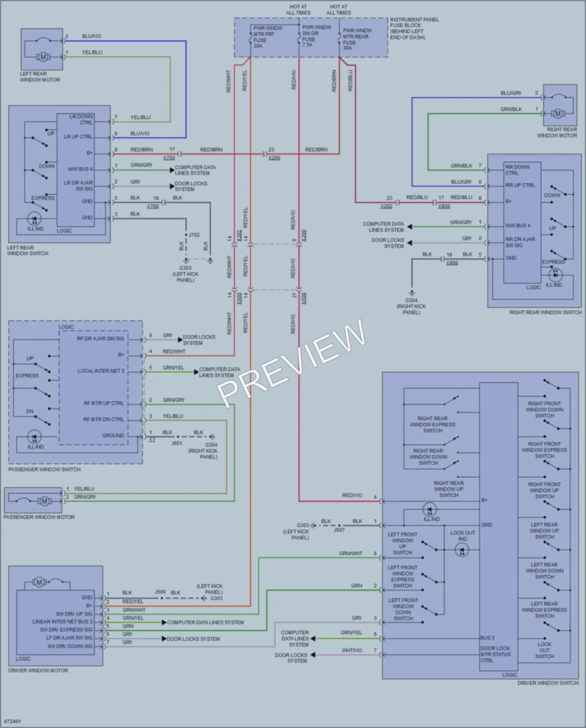 2015 Buick Encore Power Windows wiring diagram preview