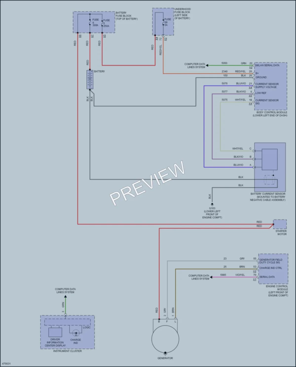 2015 Buick LaCrosse Starting Charging wiring diagram preview