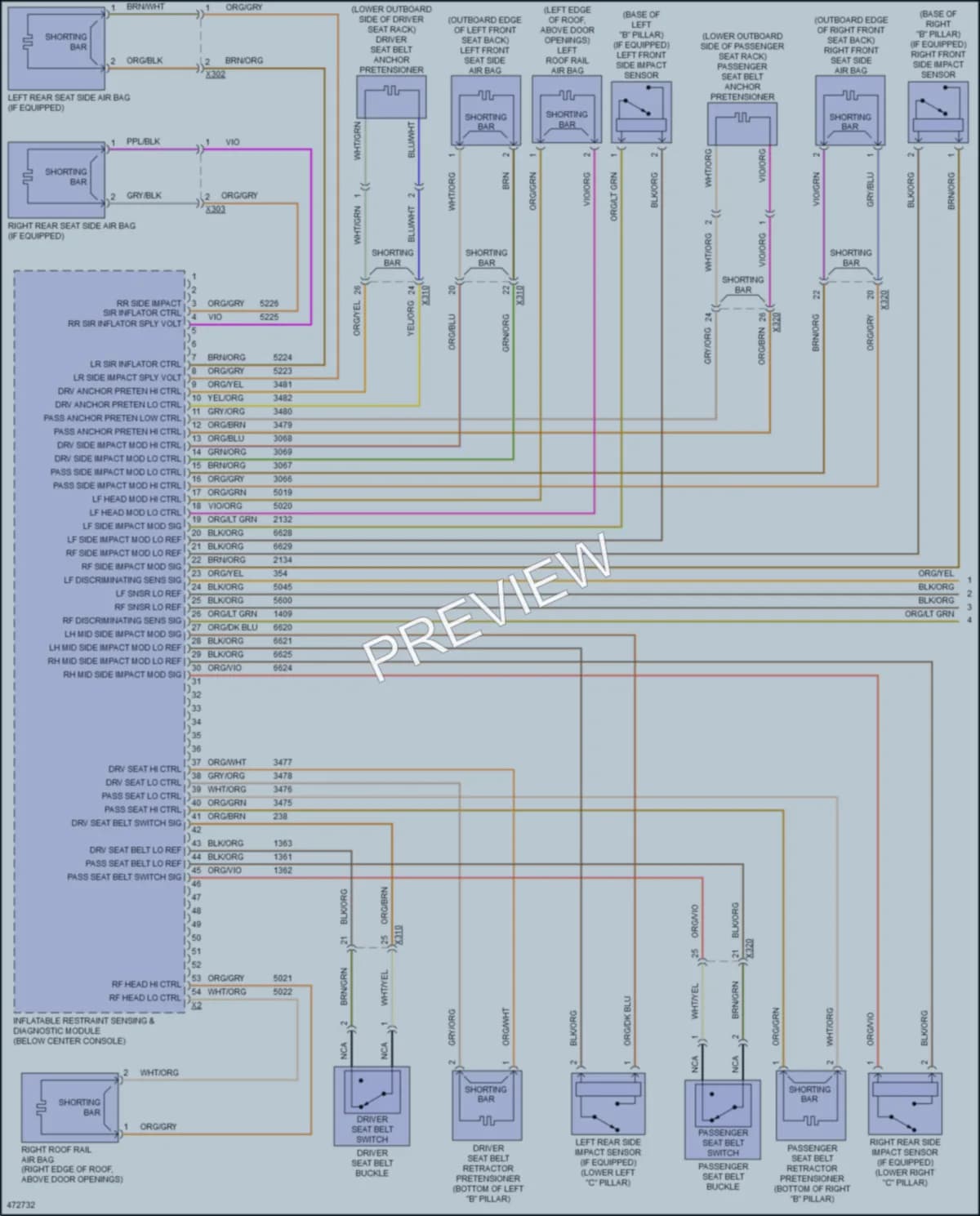 2015 Buick LaCrosse Supplemental Restraints wiring diagram preview