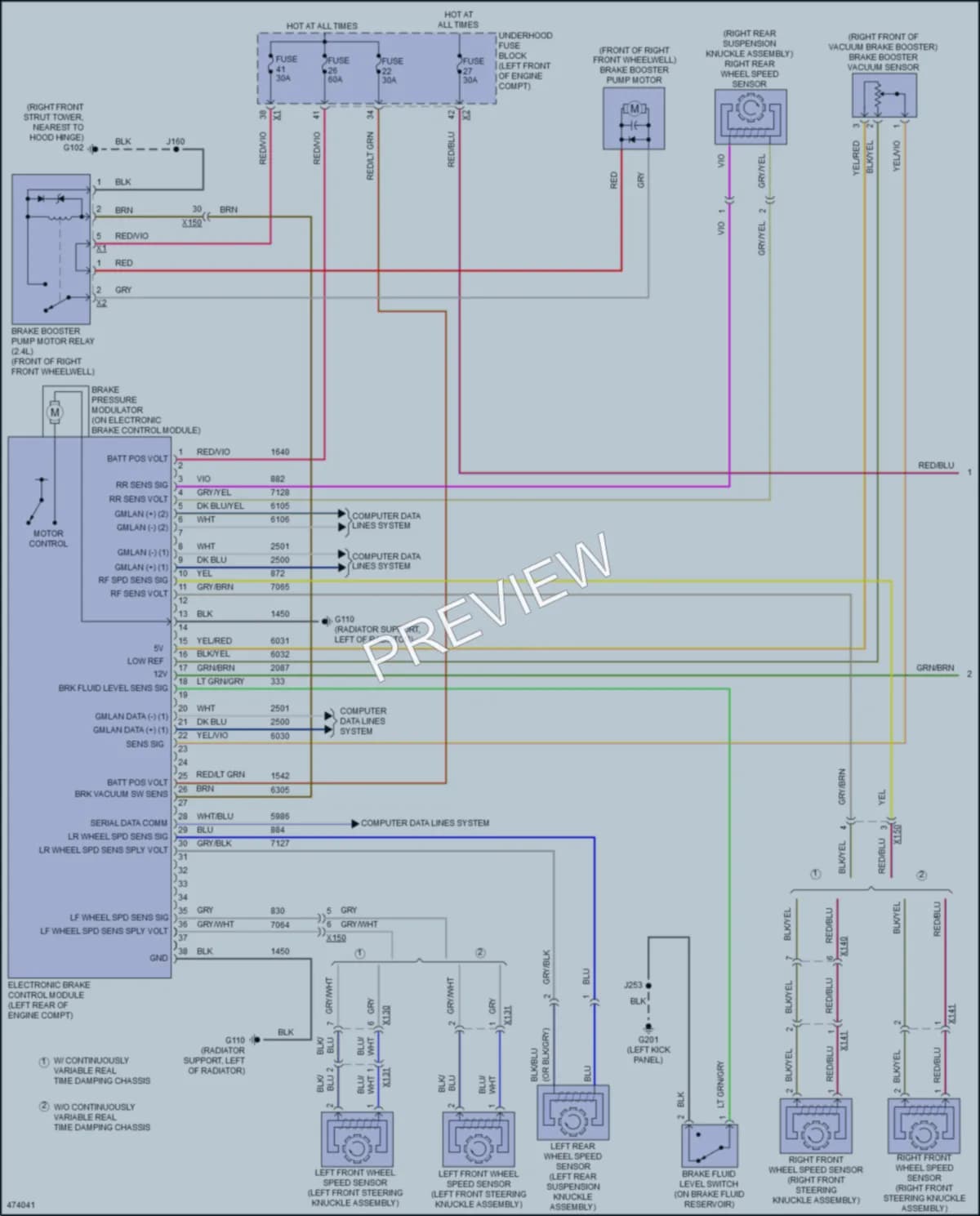 2015 Buick Regal Anti Lock Brakes wiring diagram preview