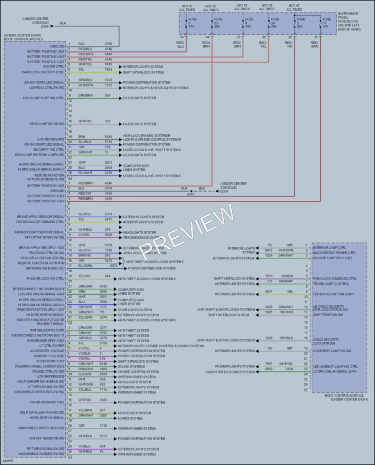 2015 Buick Verano Body Control Modules wiring diagram preview
