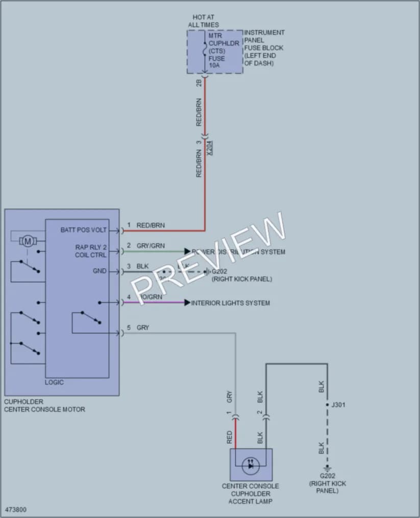 2015 Cadillac CTS Power Seats wiring diagram preview