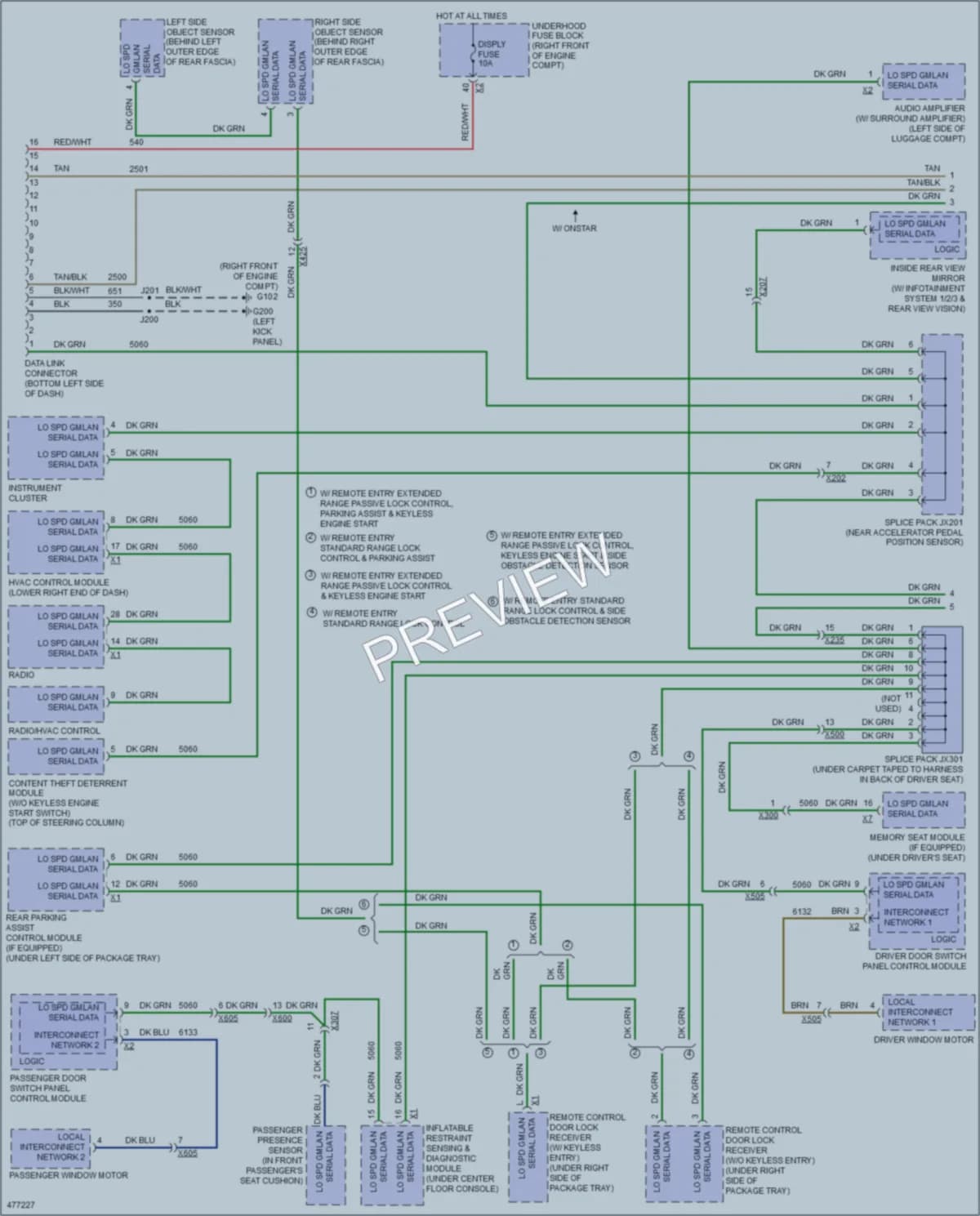 2015 Cadillac CTSV Computer Data Lines wiring diagram preview