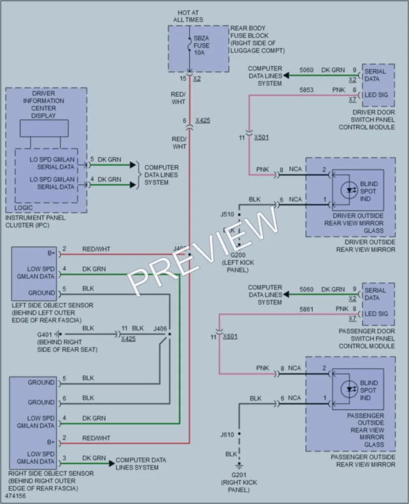 2015 Cadillac CTSV Navigation wiring diagram preview