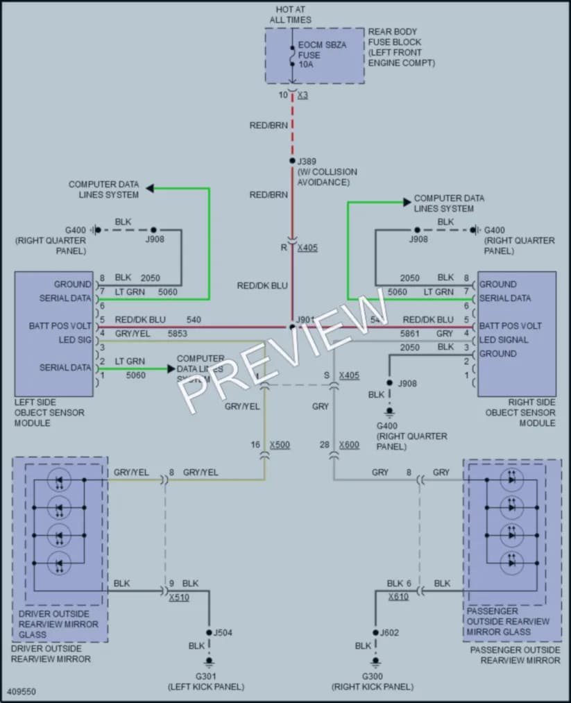 2015 Cadillac SRX Navigation wiring diagram preview