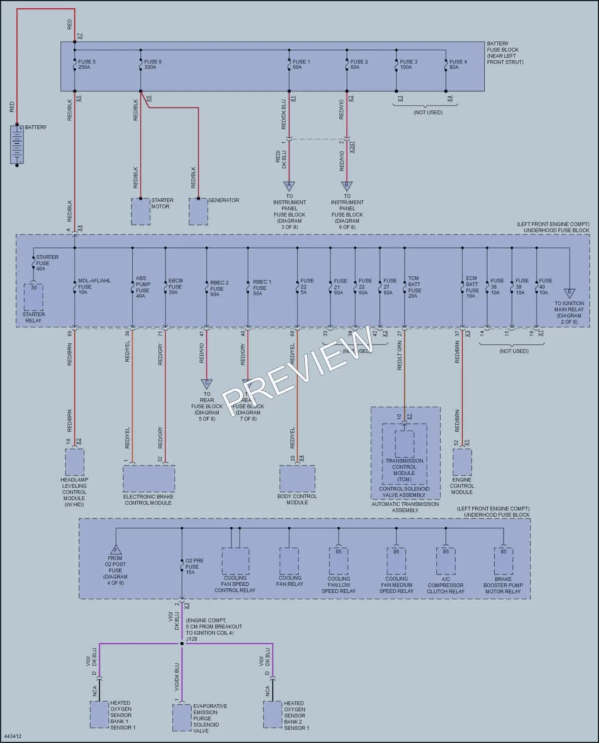 2015 Cadillac SRX Power Distribution wiring diagram preview
