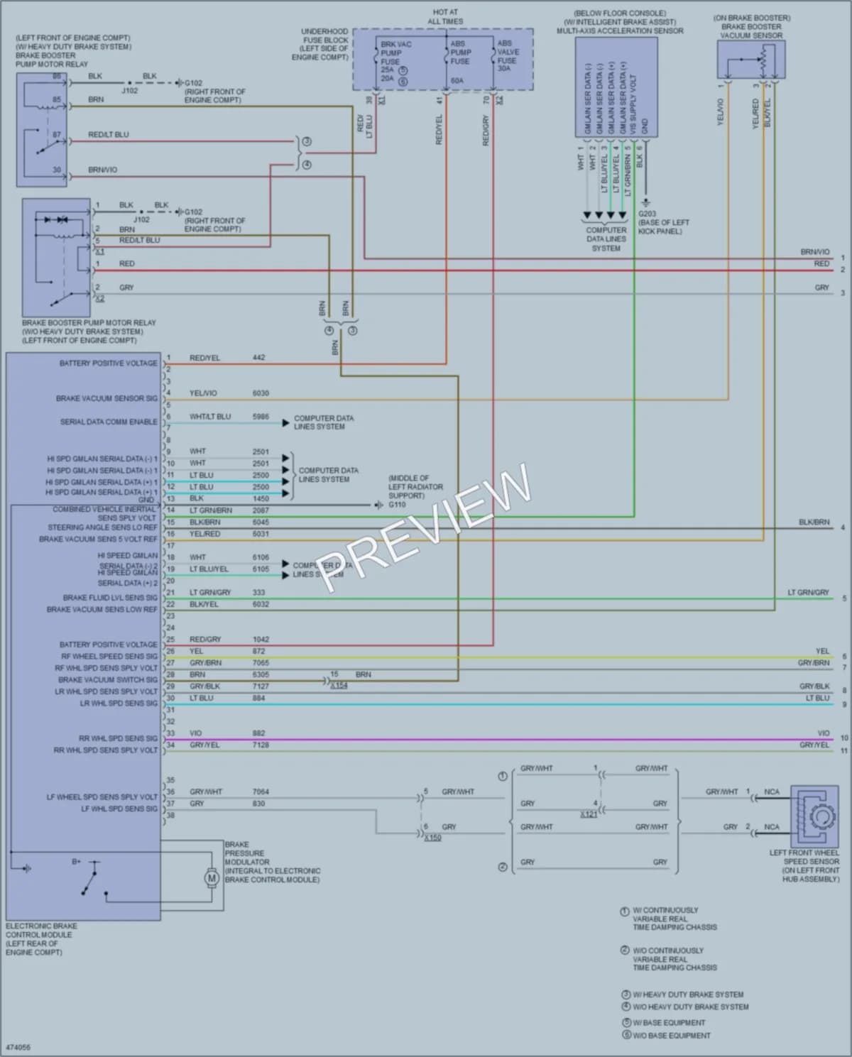 2015 Cadillac XTS Anti Lock Brakes wiring diagram preview