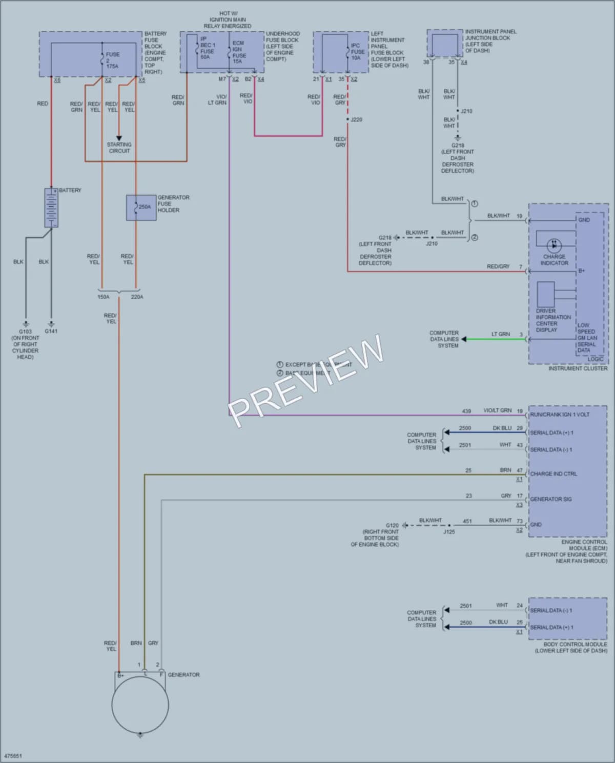 2015 Chevrolet 2500HDSilverado Starting Charging wiring diagram preview