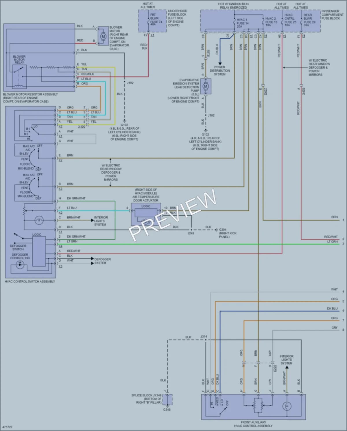 2015 Chevrolet 3500Express Air Conditioning wiring diagram preview