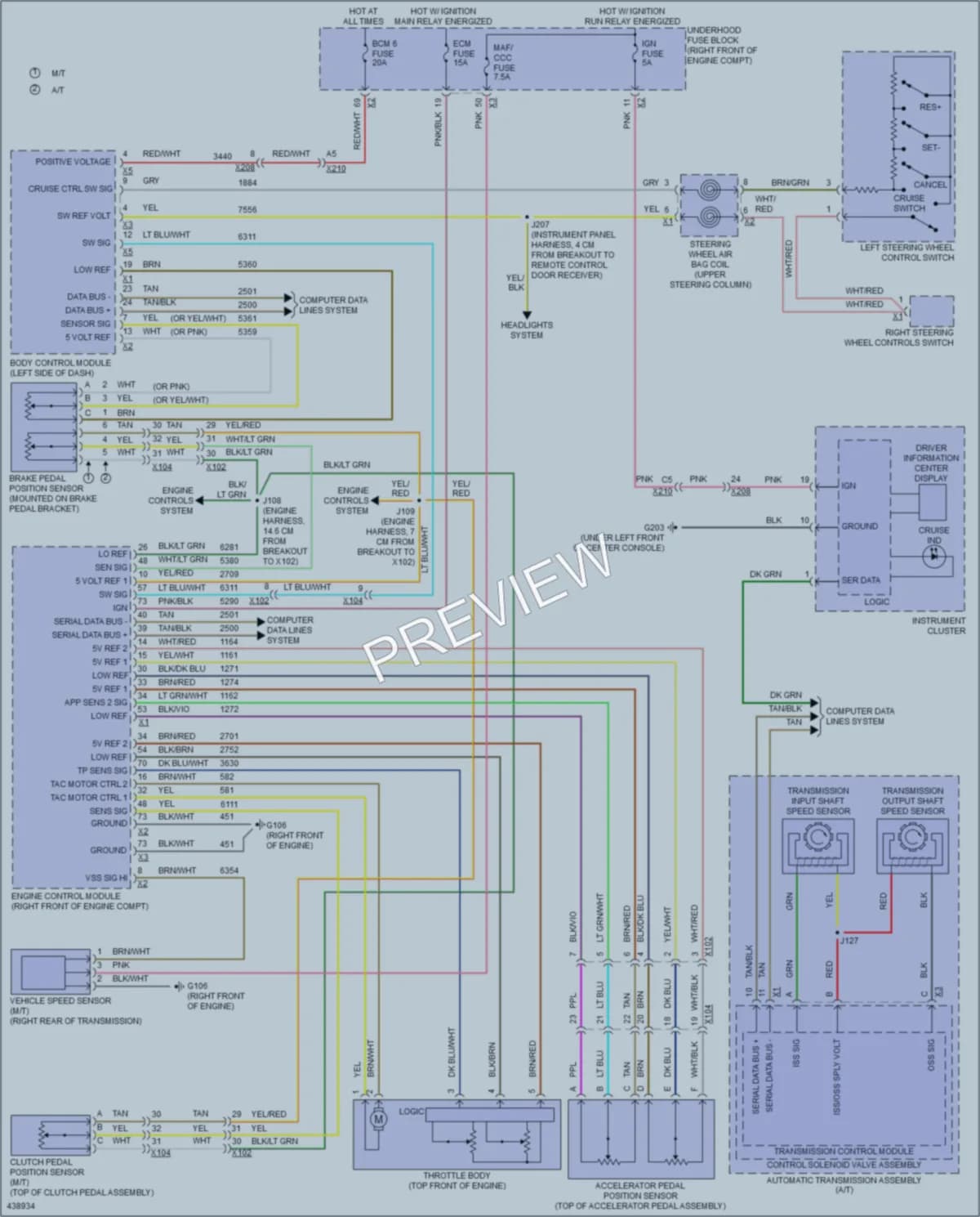 2015 Chevrolet Camaro Cruise Control wiring diagram preview