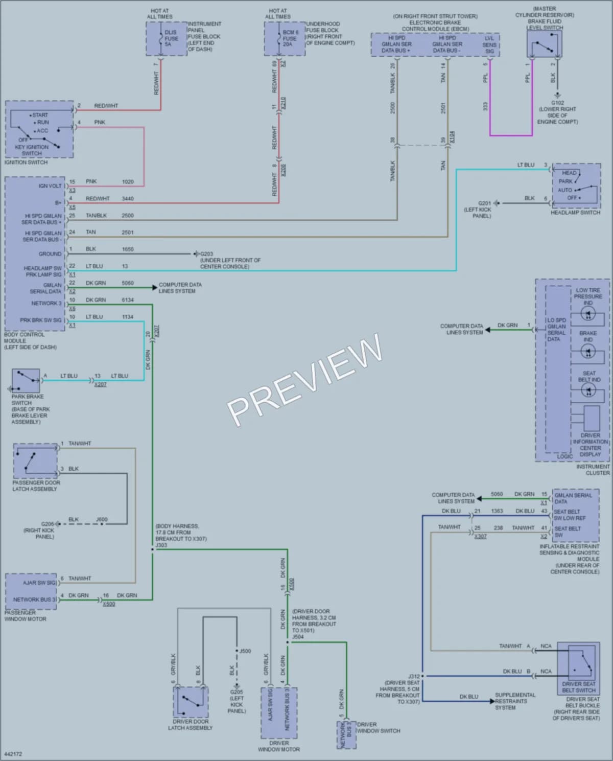 2015 Chevrolet Camaro Warning Systems wiring diagram preview