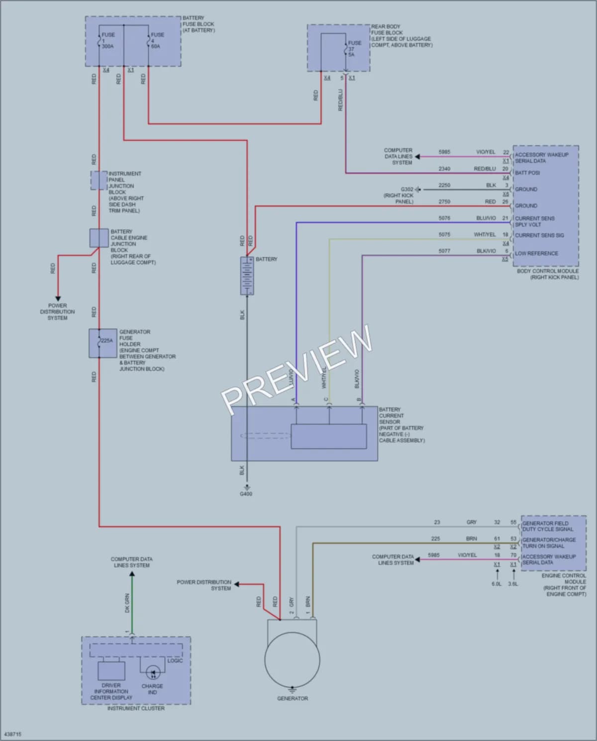 2015 Chevrolet CapricePPV Starting Charging wiring diagram preview