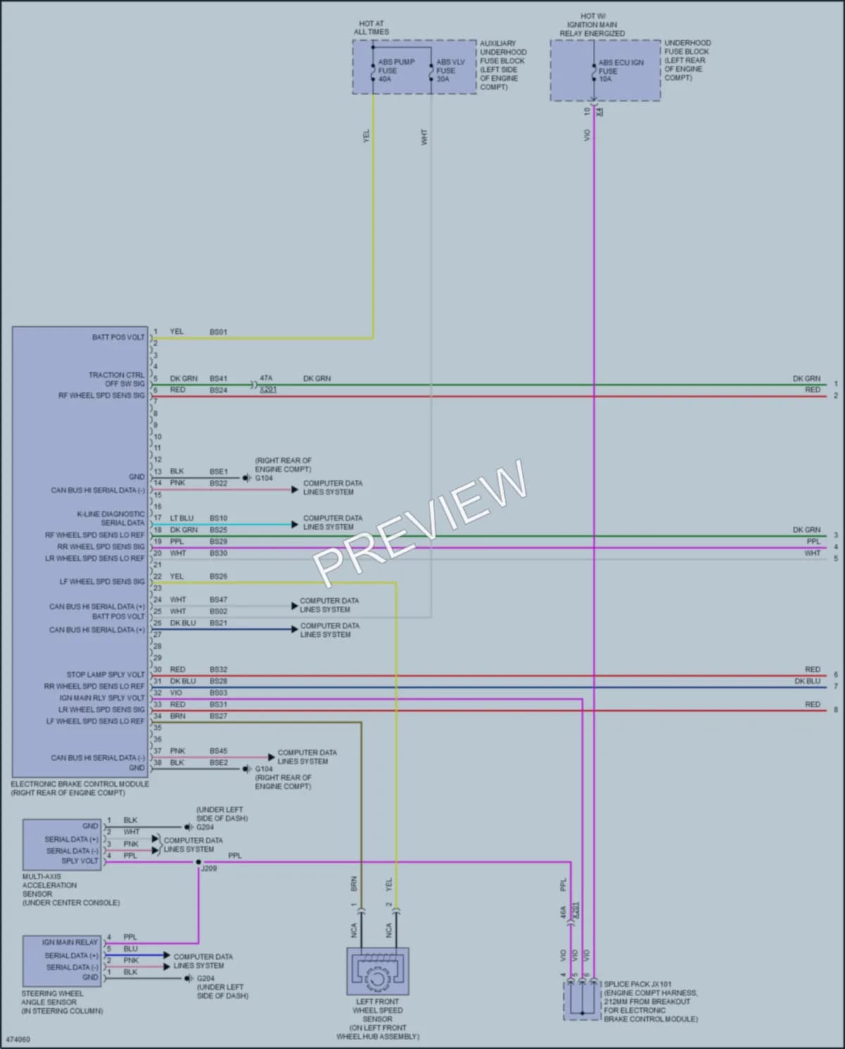 2015 Chevrolet CityExpress Anti Lock Brakes wiring diagram preview