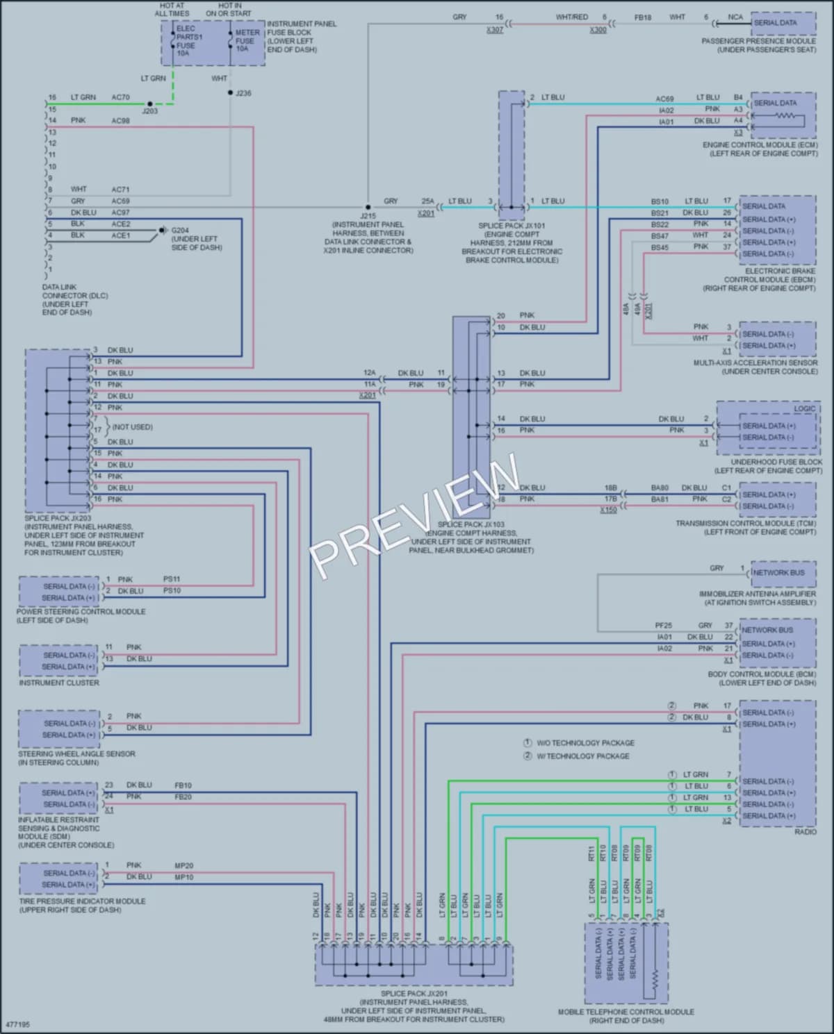 2015 Chevrolet CityExpress Computer Data Lines wiring diagram preview