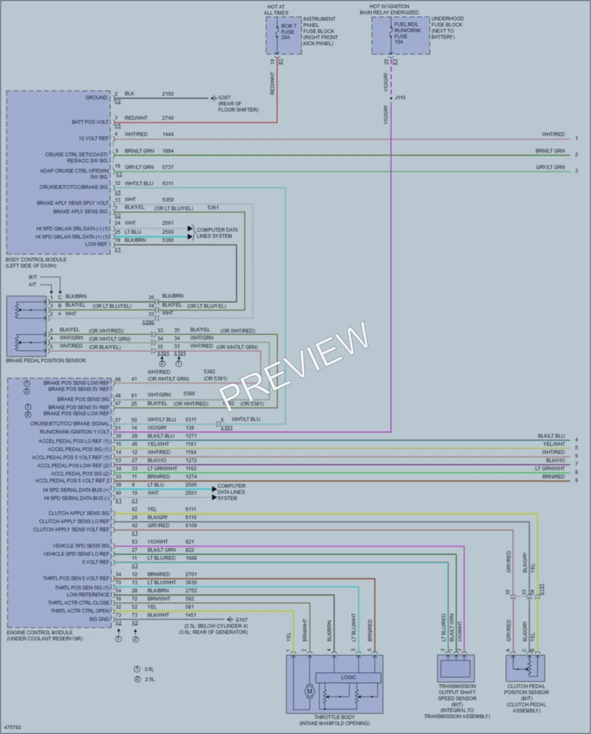 2015 Chevrolet Colorado Cruise Control wiring diagram preview